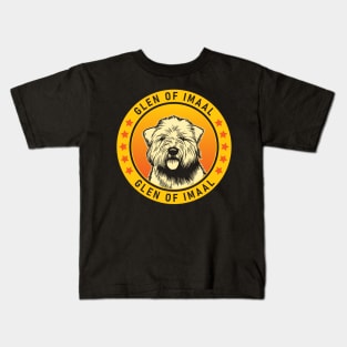 Glen of Imaal Terrier Dog Portrait Kids T-Shirt